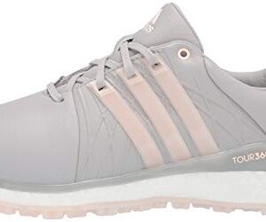 adidas Women's Tour360 XT Spikeless Golf Shoe Glory Grey/Pink Tint/Silver Metallic 7.5 M