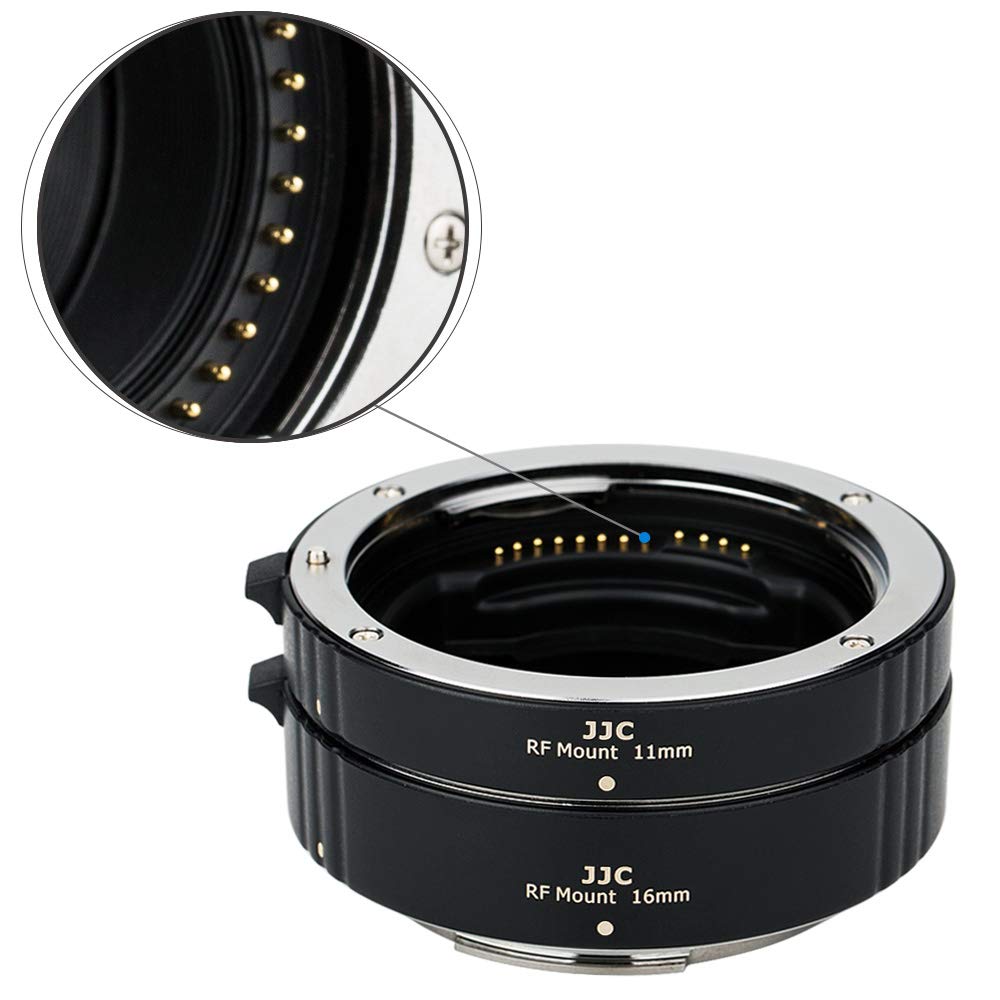 JJC RF Mount Auto Focus Macro Extension Tube Ring Set for Canon EOS R R3 R5 R6 Mark II R6 R7 R8 R10 R50 RP R100 Mirrorless Camera and Canon RF Mount Lenses, Great Tool for Macro Photography