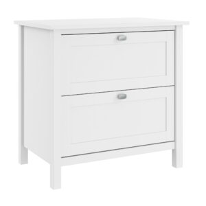 bush furniture lateral file cabinet with satin chrome hardware broadview collection 2 drawer filing unit for home office