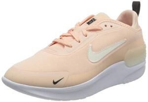 nike women's running shoe, washed coral pale ivory black white, 8.5