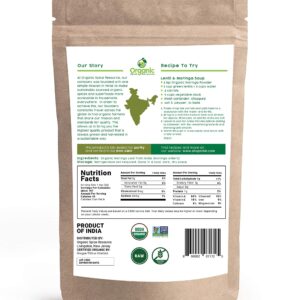 Organic Moringa Powder - 1.10 lbs (17.64 oz) | USDA Organics, Non-GMO, Kosher, Halal, Moringa Olifera Powder - 100% Raw and Natural, by SHOPOSR