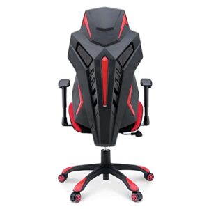 Modway Speedster Ergonomic Mesh Gaming Computer Desk Chair in Black Red