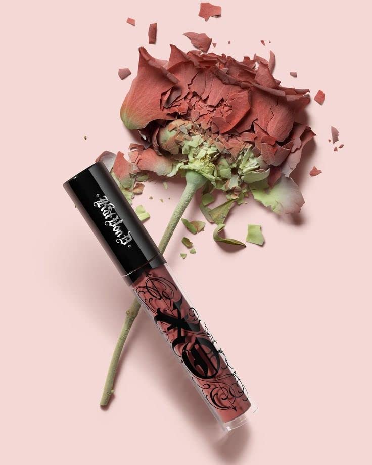 Kat Von D Lolita Mini Lipstick Set Includes Everlasting Liquid Lipstick and XO Vinyl Lip Cream in Lolita