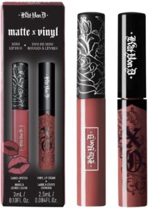 kat von d lolita mini lipstick set includes everlasting liquid lipstick and xo vinyl lip cream in lolita