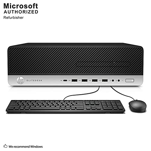 HP EliteDesk 800 G3 Small Form Factor PC, Intel Core Quad i5 6500 up to 3.6 GHz, 16GB DDR4, 1TB SSD, WiFi, BT 4.0, VGA, DP, Win 10 Pro 64-Multi-Language Support English/Spanish/French(Renewed)