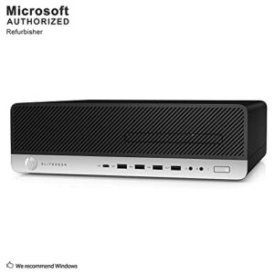 HP EliteDesk 800 G3 Small Form Factor PC, Intel Core Quad i5 6500 up to 3.6 GHz, 16GB DDR4, 1TB SSD, WiFi, BT 4.0, VGA, DP, Win 10 Pro 64-Multi-Language Support English/Spanish/French(Renewed)