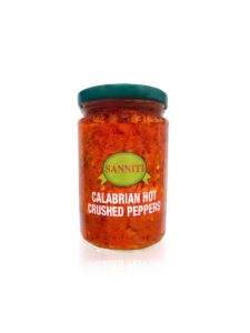 sanniti crushed italian calabrian chili peppers, 10 ounce