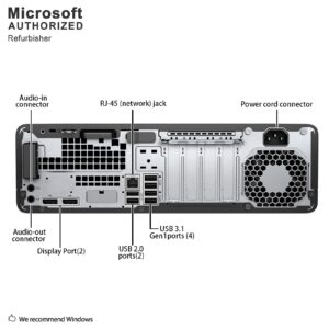 HP EliteDesk 800 G3 Small Form Factor PC, Intel Core Quad i7 6700 up to 4.0 GHz, 16GB DDR4, 3TB, WiFi, BT 4.0, VGA, DP, Win 10 Pro 64-Multi-Language Support English/Spanish/French(Renewed)