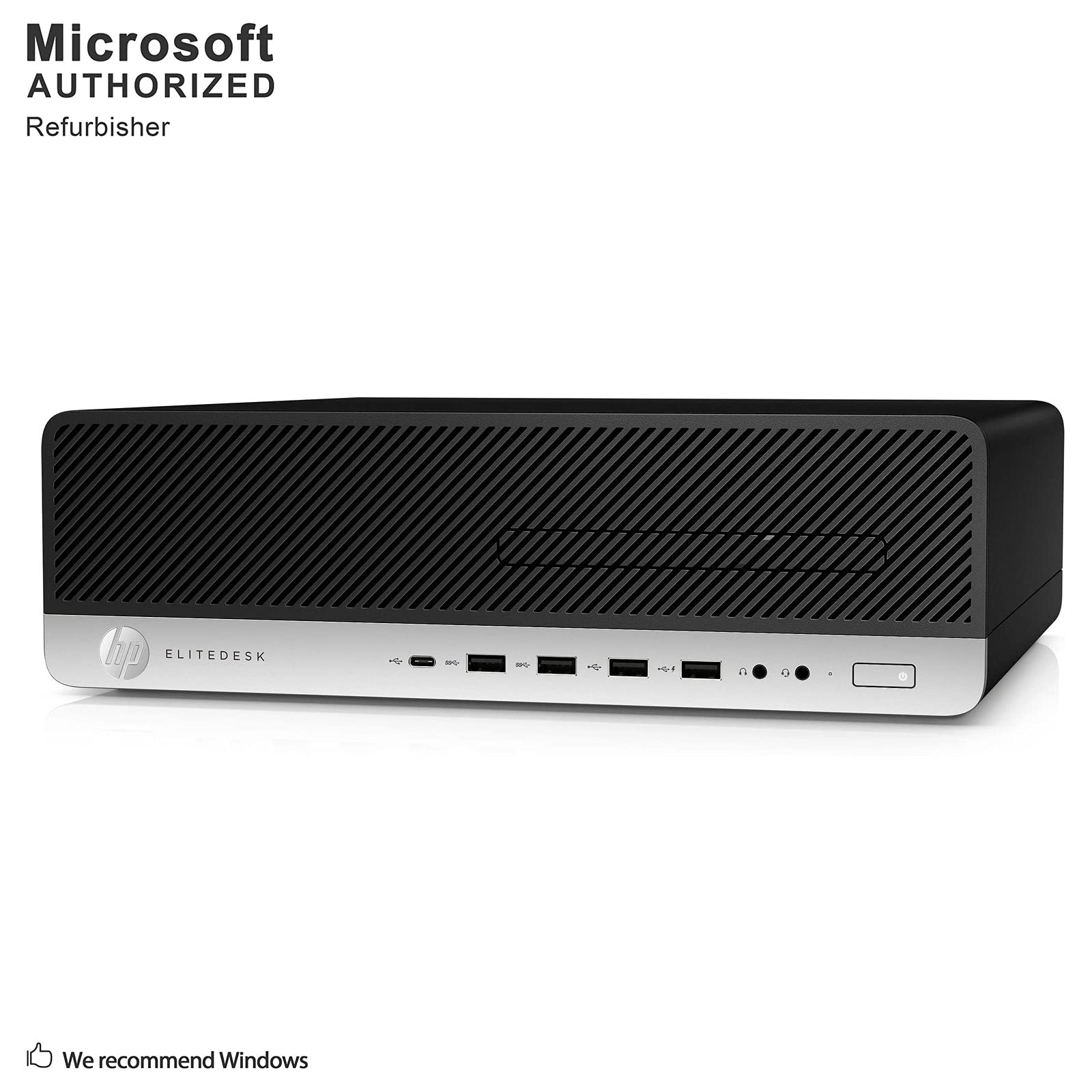 HP EliteDesk 800 G3 Small Form Factor PC, Intel Core Quad i7 6700 up to 4.0 GHz, 16GB DDR4, 3TB, WiFi, BT 4.0, VGA, DP, Win 10 Pro 64-Multi-Language Support English/Spanish/French(Renewed)