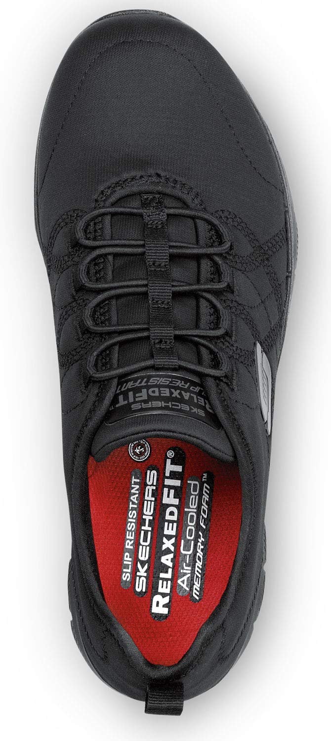 Skechers Alex Women's Black Soft Toe Slip Resistant Athletic Athletic (6.0 M)