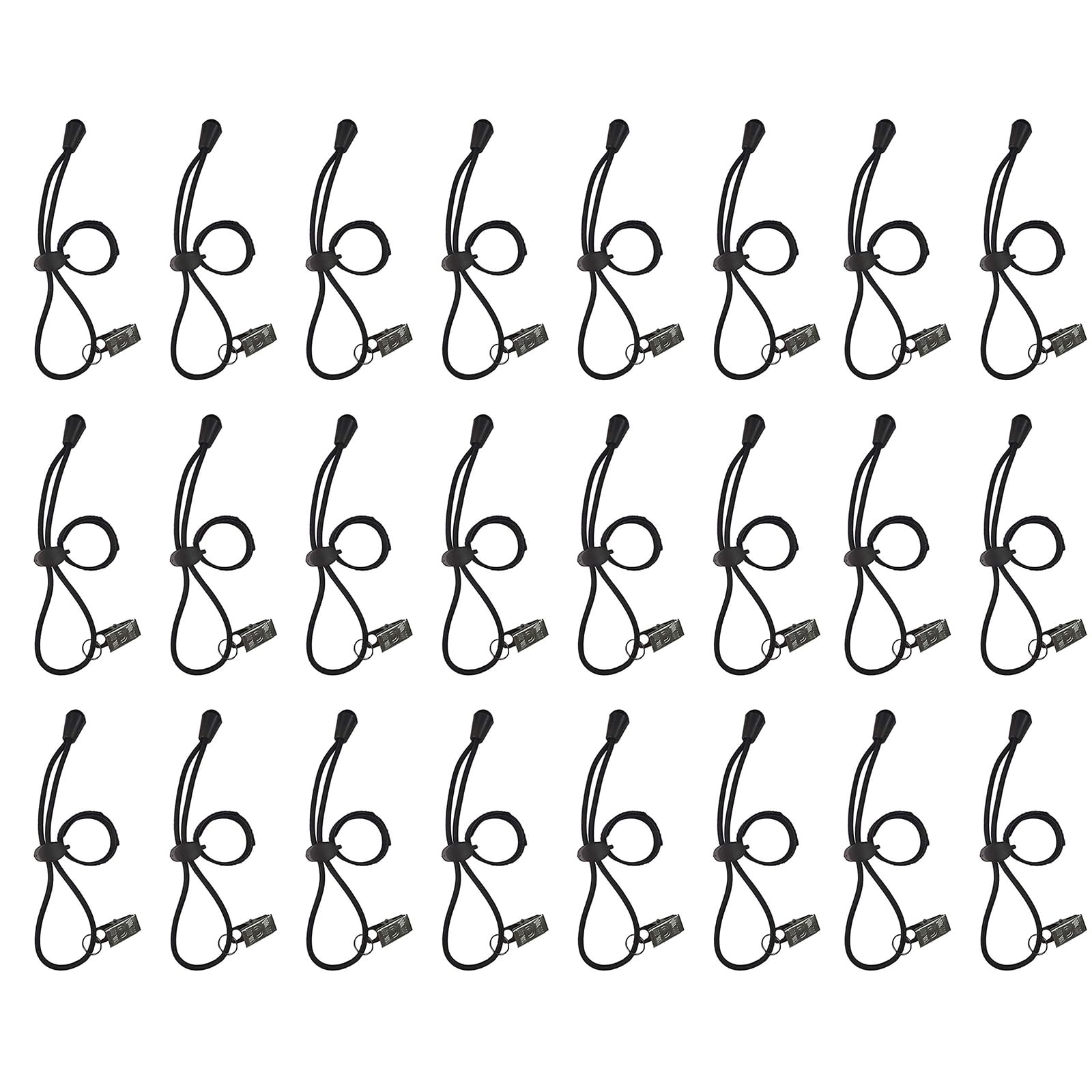 Background Backdrop Clips Clamps Holder for Photo Video Studio,24 Pack,Black