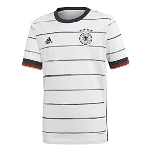 adidas 2020-2021 germany home football soccer t-shirt jersey (kids) white