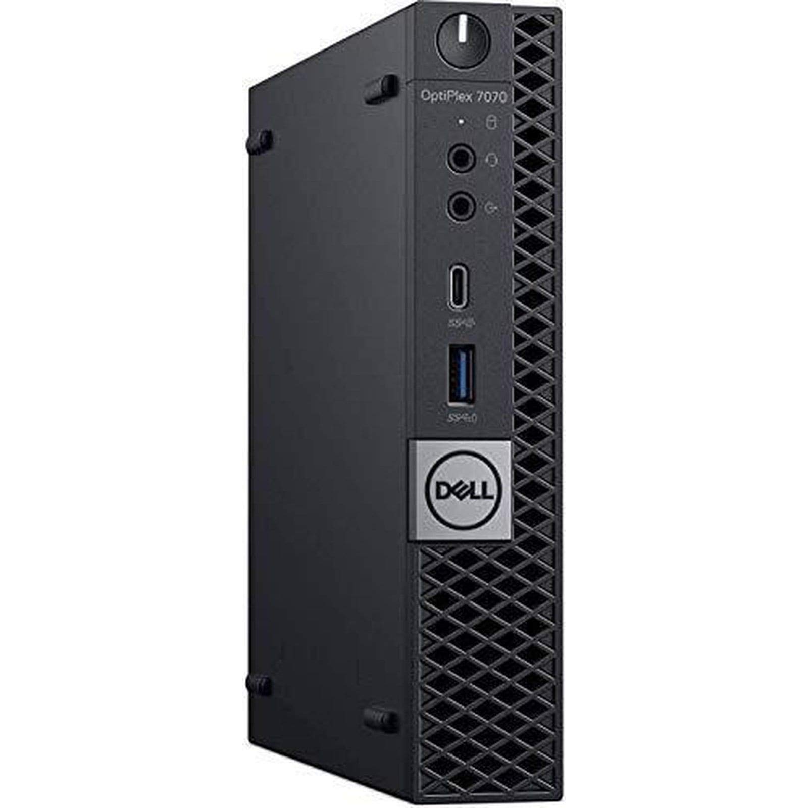 Dell OptiPlex 7070 Micro Desktop Intel Core i7 9th Gen i7-9700T Eight Core 256GB SSD 16GB Windows 10 Pro (Renewed)