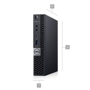 Dell OptiPlex 7070 Micro Desktop Intel Core i7 9th Gen i7-9700T Eight Core 256GB SSD 16GB Windows 10 Pro (Renewed)