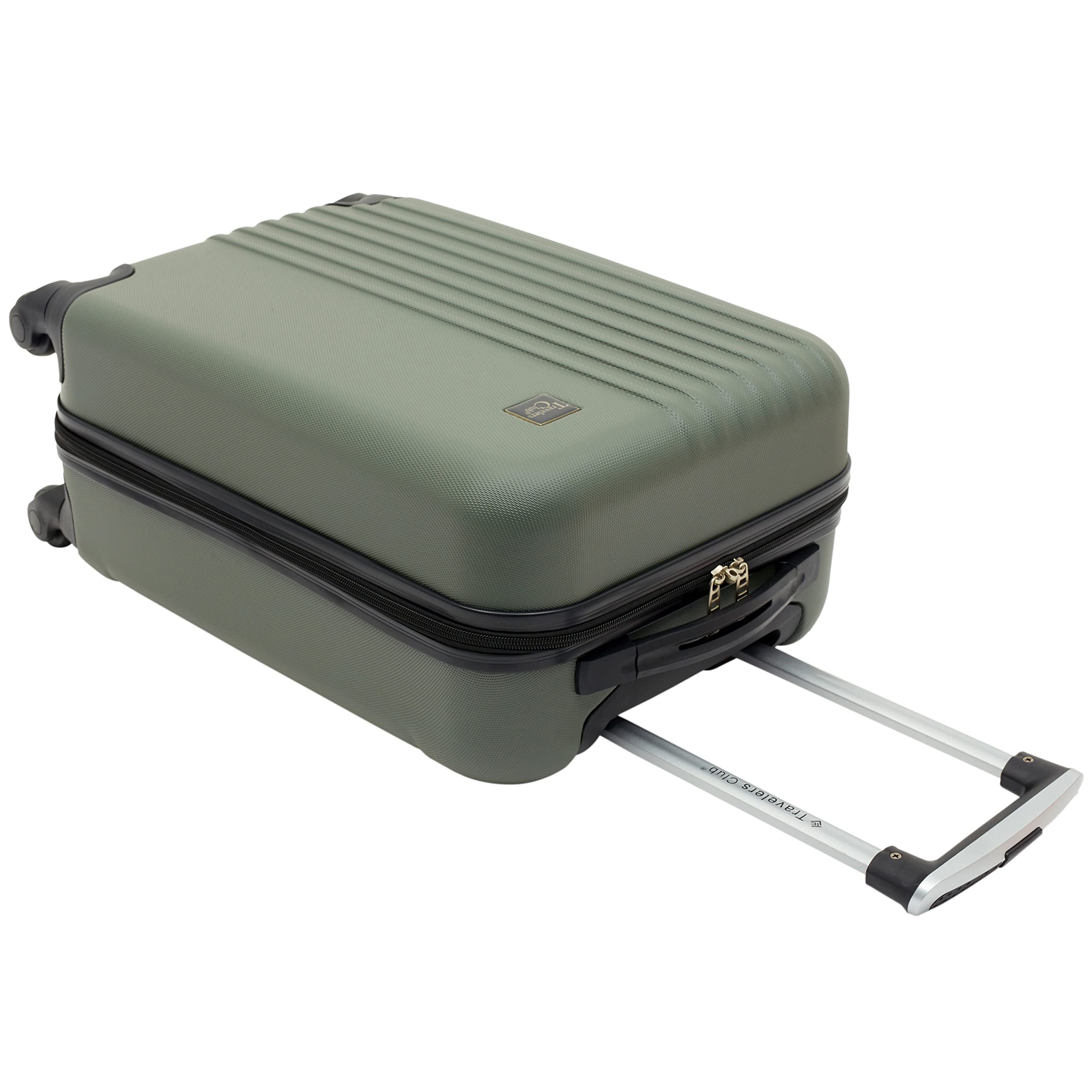 Travelers Club Cosmo Hardside Spinner Luggage, Fern Green, Carry-On 20-Inch