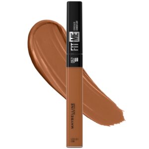 maybelline fit me liquid concealer makeup, natural coverage, lightweight, conceals, covers oil-free, walnut (packaging may vary)