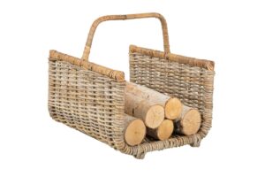 kobo fire log basket, gray-brown