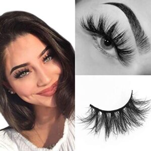 swinginghair lashes, 3d eyelashes 19mm natural false eyelashes siberian 3d lashes natural look eyelashes hand-made fluffy volume lashes 1 pair