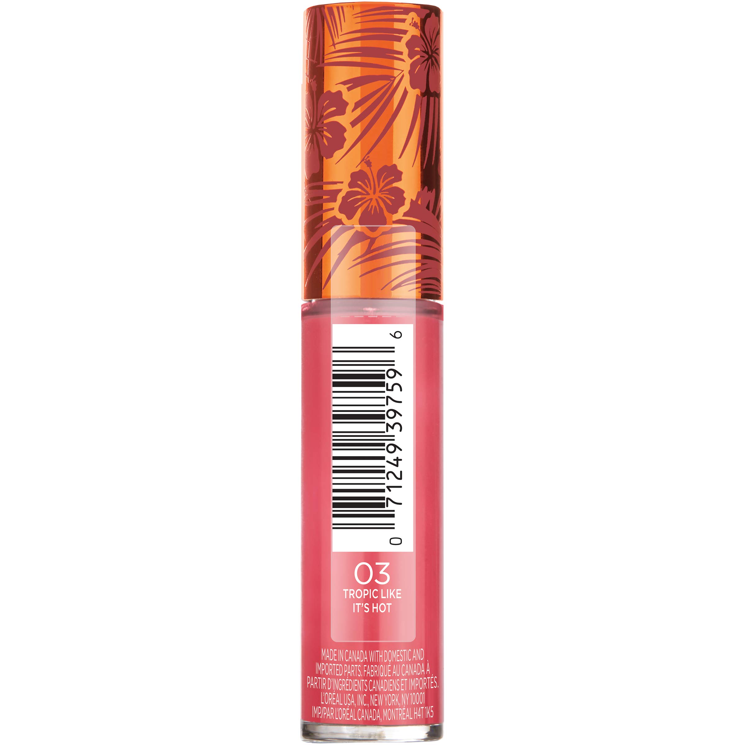 L'Oreal Paris Summer Belle Glowing Lip Gloss, Tropic Like It's Hot