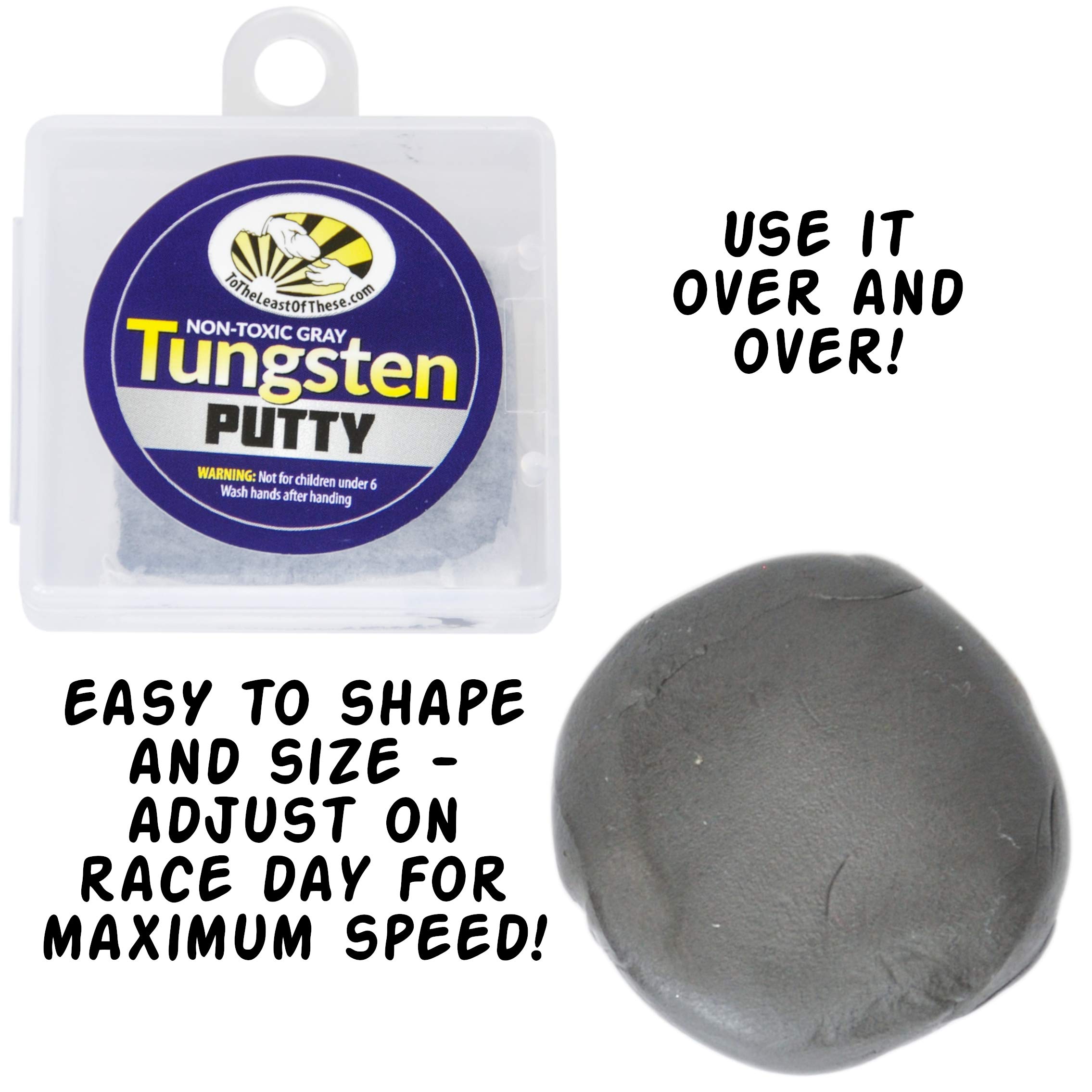 Tungsten Putty Pinewood Car Weights, Nail Your Derby Car's Target Weight on Race Day for The Win or Hook a Monster Fly Fishing with That Perfect Presentation