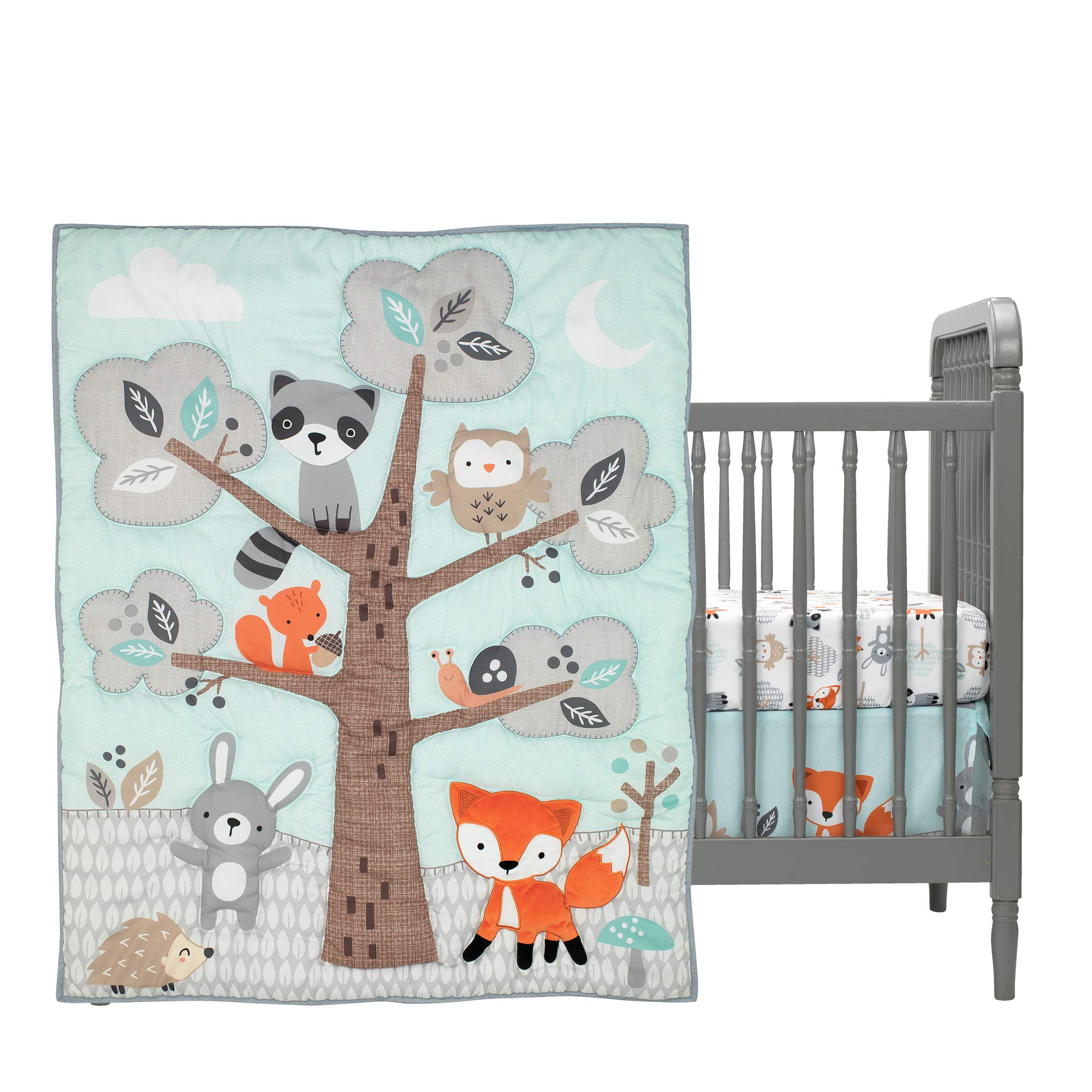 Bedtime Originals Woodland Friends 3Piece Crib Bedding Set, Multicolor