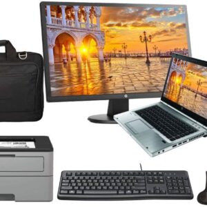 HP Elite 8460p All in One with 24 Inch Monitor, Docking, Keyboard, Intel i5 2.5GHz, 16GB, 1TB SSD, Win 10 Pro, Office 365 (Renewed)