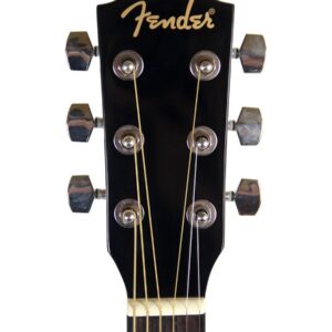 Fender FA-115 Dreadnought Acoustic Guitar Pack, with 2-Year Warranty, Black, with Gig Bag and Accessories