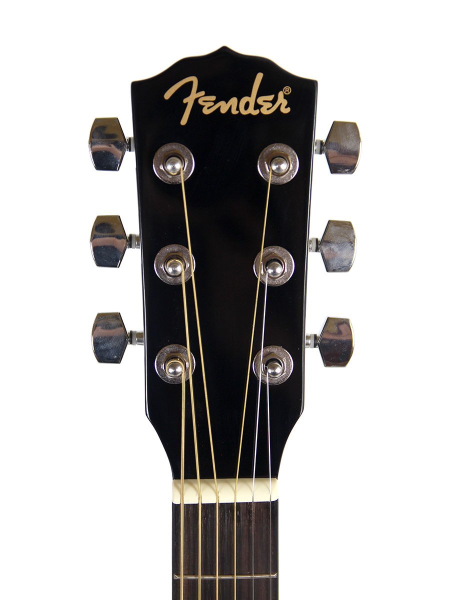 Fender FA-115 Dreadnought Acoustic Guitar Pack, with 2-Year Warranty, Black, with Gig Bag and Accessories