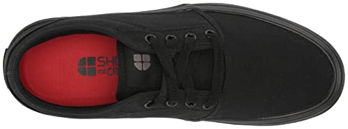 Shoes for Crews Merlin, Men's, Women's, Unisex Slip Resistant Canvas Work Shoes, Water Resistant, Black, Men's 9.5 / Women's 11