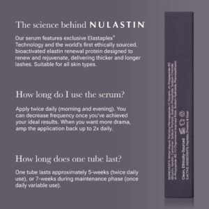 NULASTIN LASH Follicle Fortifying Serum with Elastaplex, Eyelash Boosting Treatment for Longer Looking Lashes, Vegan-Friendly & Cruelty-Free (3 ml)