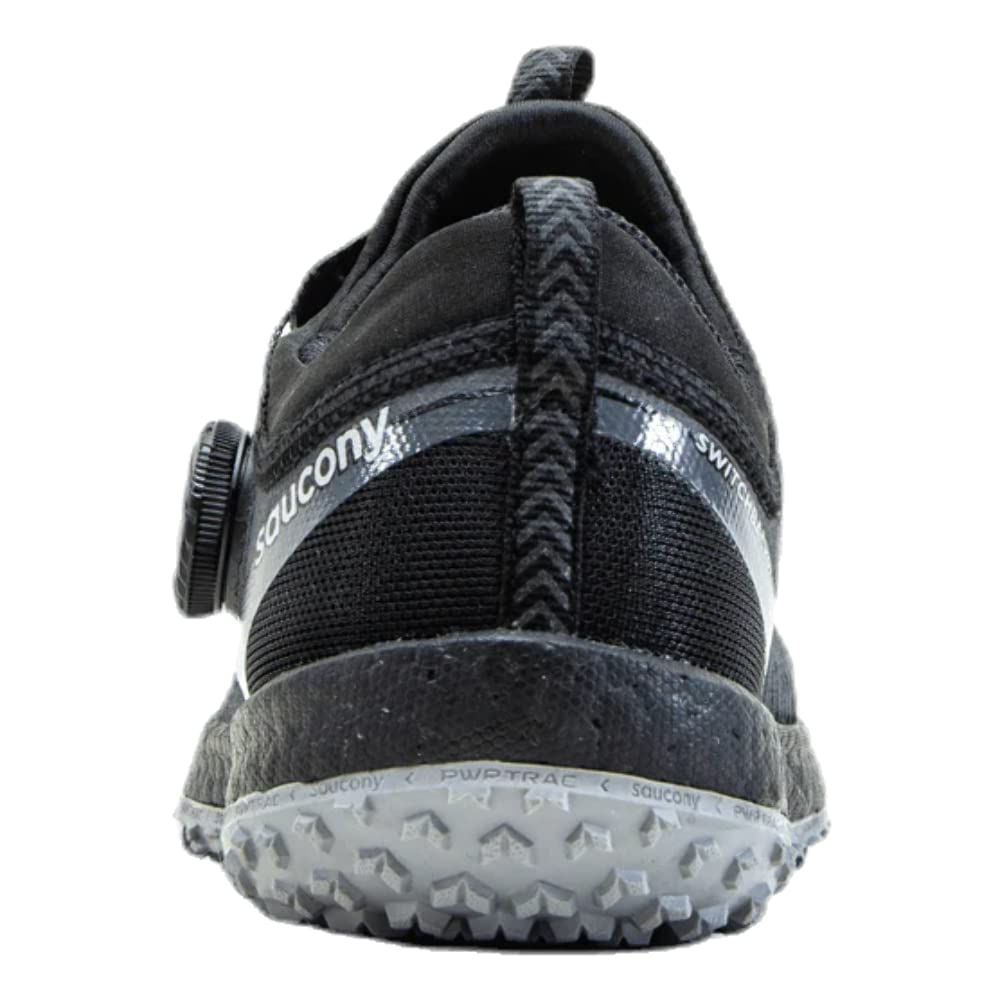 Saucony Women's Switchback 2 Trail Running Shoe, Black/Charcoal, 7.5