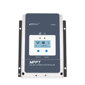 epever 50a mppt solar charge controller tracer-an series high-power charge controllers compatible with 12v/24v/36v/48v lead-acid and lithium batteries (50a)