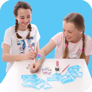 Original Stationery Glitter Tattoo Studio, Sparkly And Colorful Temporary Tattoos For Kids, Fabulous Toys for Girls and Great Birthday Gift Idea