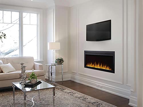 Napoleon Purview 50 inch Wall Mount Electric Fireplace - Black, NEFL50HI