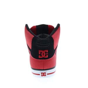 DC mens Pure High-top Wc Skateboard, Skate Shoe, Fiery Red/White/Black, 11 US