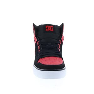 DC mens Pure High-top Wc Skateboard, Skate Shoe, Fiery Red/White/Black, 11 US