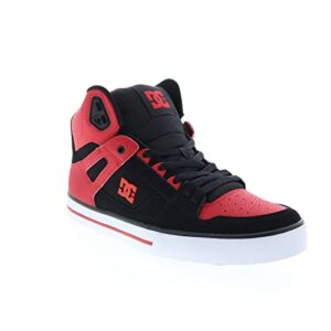 DC mens Pure High-top Wc Skateboard, Skate Shoe, Fiery Red/White/Black, 11 US