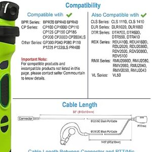 commountain CP200D CLS1410 Earpiece Compatible for Motorola Radios R2 CLS1110 CP100D CP200 CP185 BPR40 BPR40D DTR700 DTR650 RDU4100 RDU4160D RMU2040 RMU2080D CLS CP, G Earhook Headset Ear Piece-2 Pack