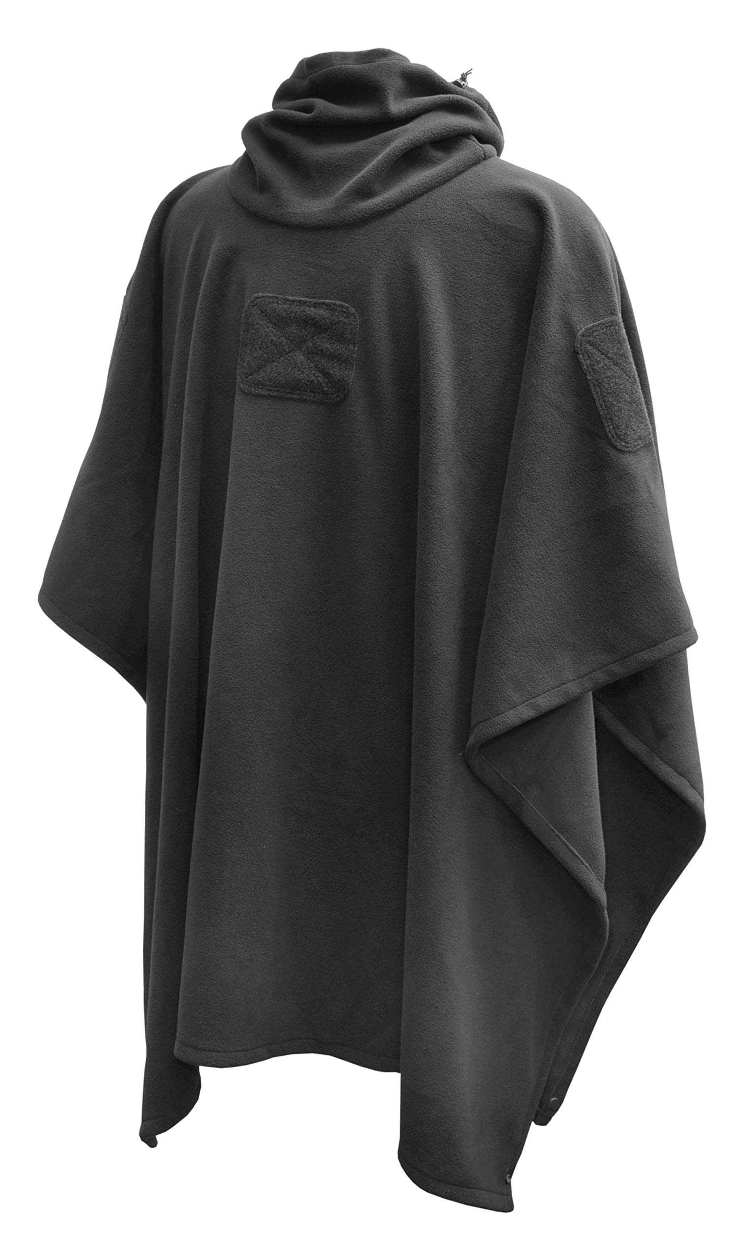 HAZARD 4 Fleece Liner: For Poncho Villa(TM) Technical Soft-Shell Poncho (US, Alpha, One Size, Regular, Regular, Black)
