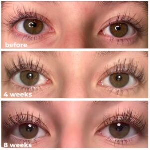 nuorganic Lash Growth Serum - Thicker + Longer + Stronger Eye Lashes in 30 Days - Natural + Vegan + Cruelty Free - As Seen on Tiktok! Extra Large Bottle + 3 Month Supply - 0.3 fl Oz / 8ml