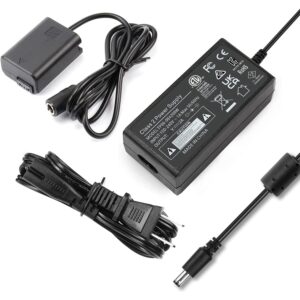 hy1c ac-pw20 ac power adapter np-fw50 a6400 a6000 dummy battery kit for sony alpha zv-e10 a5100 a6100 a6300 a6500 a7ii a7s a7sii a7r a7rii dsc-rx10 nex-5 cameras continuous power supply