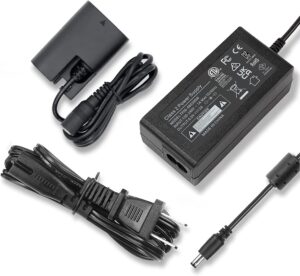 hy1c ack-e6 ac power adapter lp-e6/lpe6n/lpe6nh dummy battery kit for canon eos r, r5, r6, r7, 5d mark iii iv, 6d, 7d, r6 5d 6d 7d mark ii, 90d 80d 70d cameras.