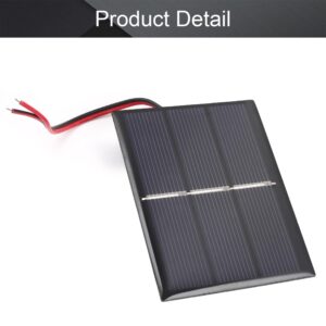 Fielect 1.5V 0.65W Polycrystalline Mini Solar Panel Module DIY for Light Toys Charger 60x80mm 1Pcs