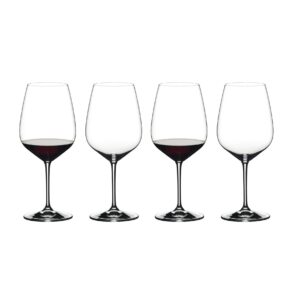 riedel 6409/0 heart to heart crystal cabernet sauvignon red wine glass (4 pack)