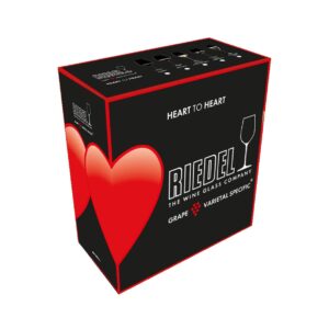 Riedel 6409/0 Heart to Heart Crystal Cabernet Sauvignon Red Wine Glass (4 Pack)