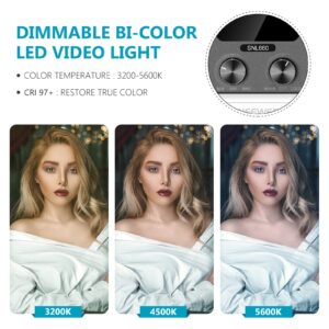 Neewer 2 Packs 660 LED Video Light with APP Control, Photography Video Lighting Kit with Light Stands, Dimmable 45W Bi-Color 3200K-5600K CRI 97+ with Diffuser/Barndoor/Bag for Studio YouTube Shooting