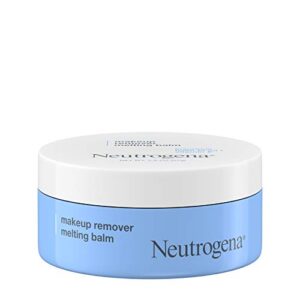 neutrogena makeup remover melting balm to oil with vitamin e, gentle and nourishing makeup removing balm for eye, lip, or face makeup, travel-friendly for on-the-go, 2.0 ounces