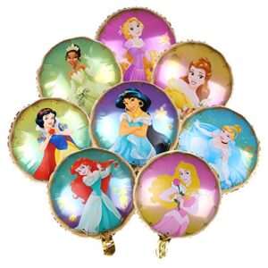 disney princess balloons bouquet ，disney princess party supplies balloon bouquet decorations with 8 princesses