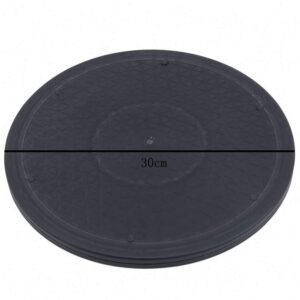 Flybloom Black 30cm Clay Plastic Pottery Turntable Pottery Wheel Rotate Turntable Swivel Pottery Turntable Rotary Plate