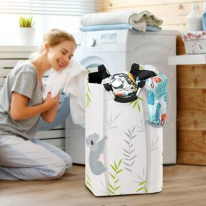 Collapsible Laundry Basket Cute Koala Animal Bear Laundry Hamper Large Cloth Hamper Laundry Organizer Holder with Handle